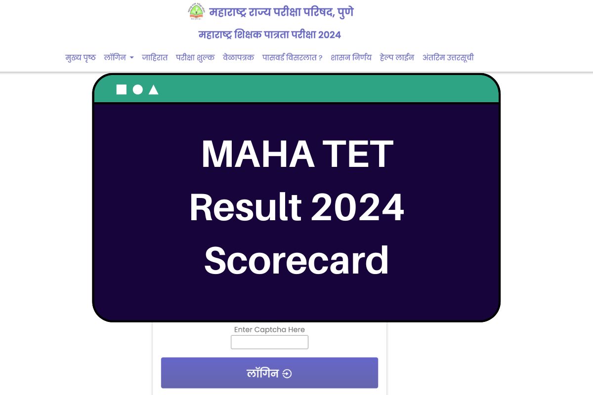 Maha TET Result 2024 mahatet.in Scorecard Download Link Soon