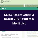 SLRC Assam Grade 3 Result 2025 – sebaonline.org CutOff Marks & Merit List