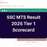 SSC MTS Result 2025 Release Date – ssc.gov.in Tier 1 Scorecard & CutOff